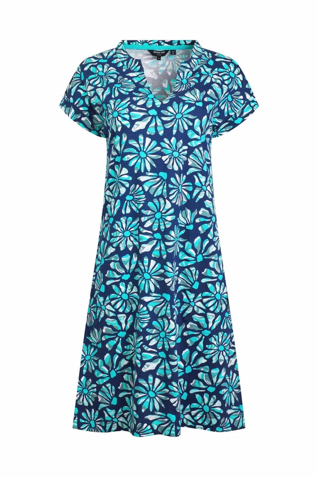 Women's Suffolks Organic Cotton Printed Jersey Dress | Weird Fish | Portwest - The Outdoor Shop
