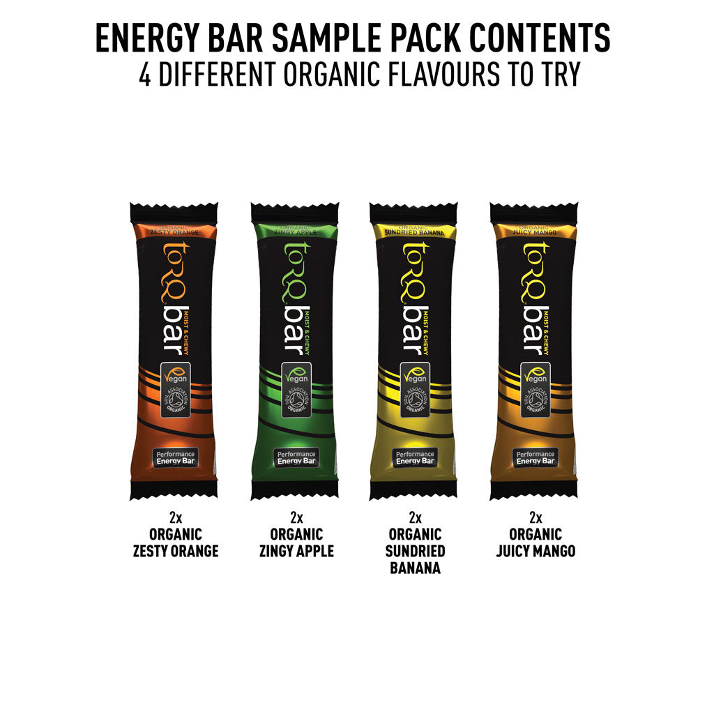 Organic 8 Bar Sample Pack | Torq Nutrition | Portwest - The Outdoor Shop
