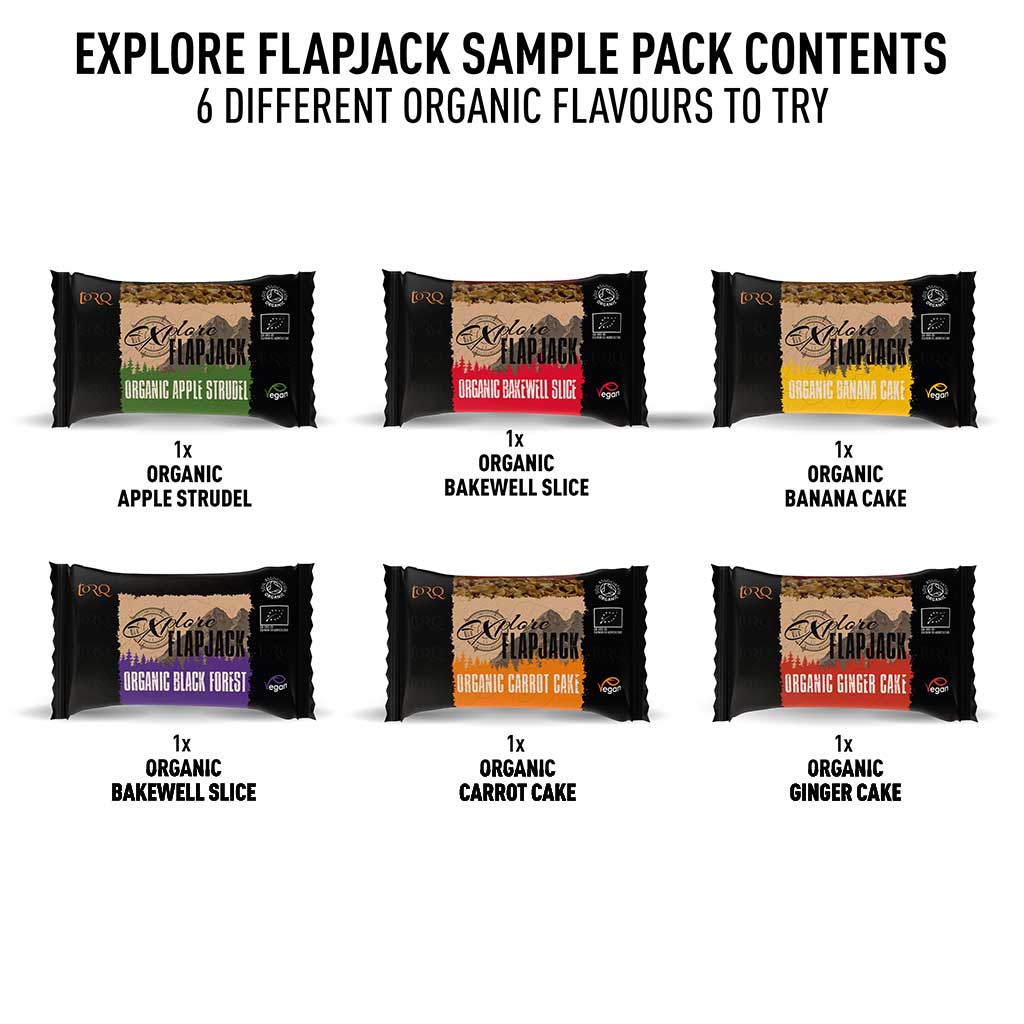 TORQ 6 Explore Flapjack Sample Pack | Torq Nutrition | Portwest - The Outdoor Shop