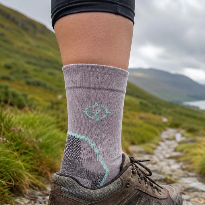 TruTrek Unisex Merino Hiker Lightweight 2-Pack Hiking Socks