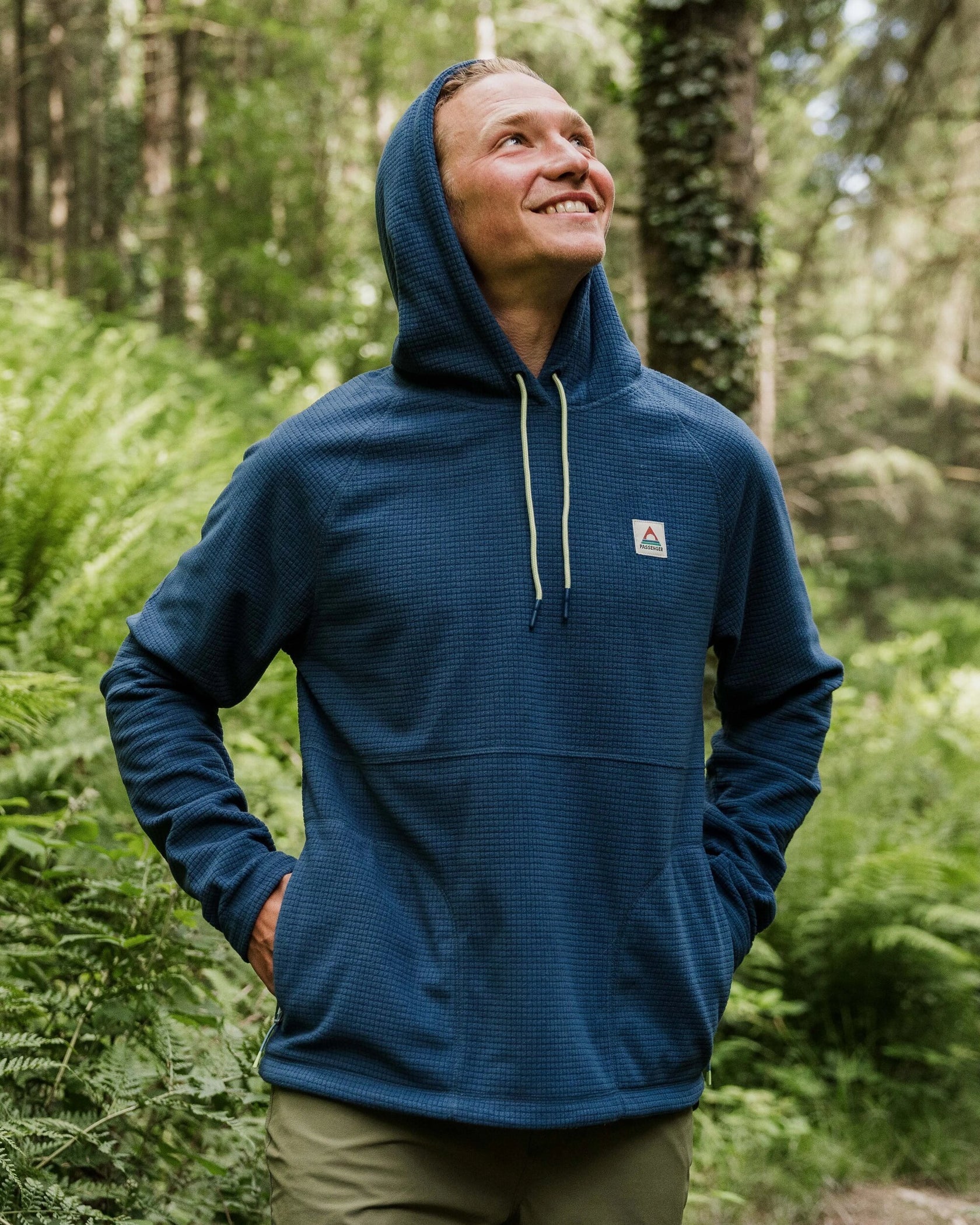 Point Recycled Grid Polar Fleece Hoodie | Passenger | Portwest - The Outdoor Shop