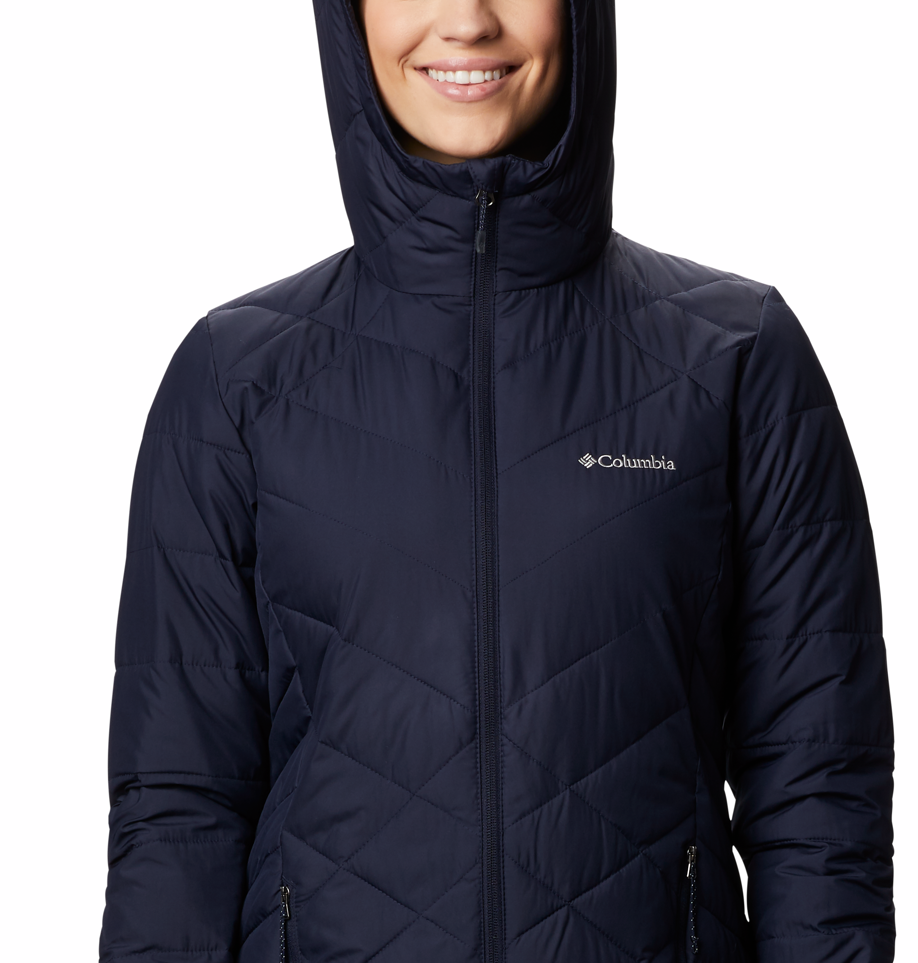 Columbia womens long heavenly hooded jacket online