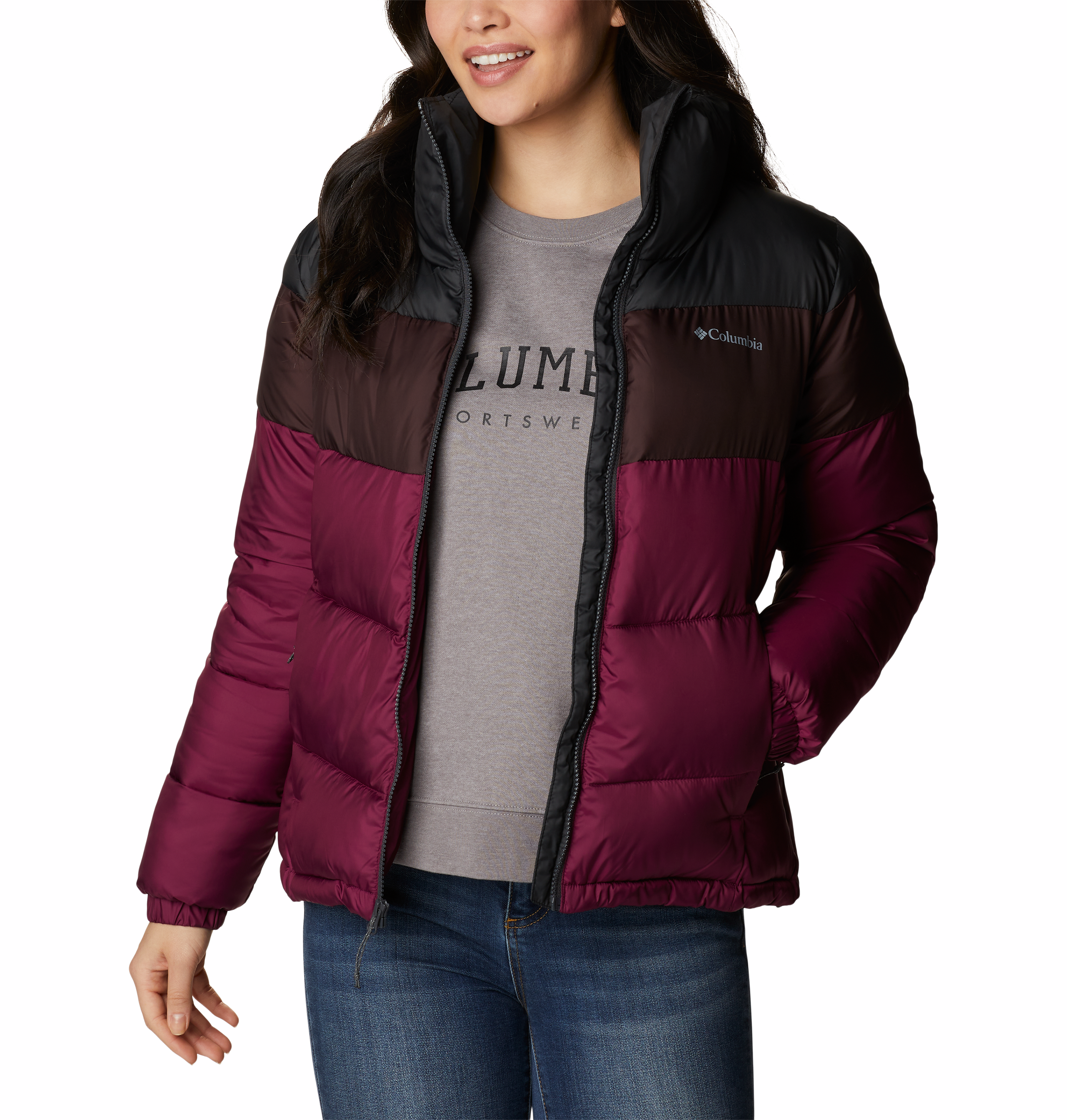 Columbia W Puffect Color Blocked Jacket | Columbia | Portwest Ireland