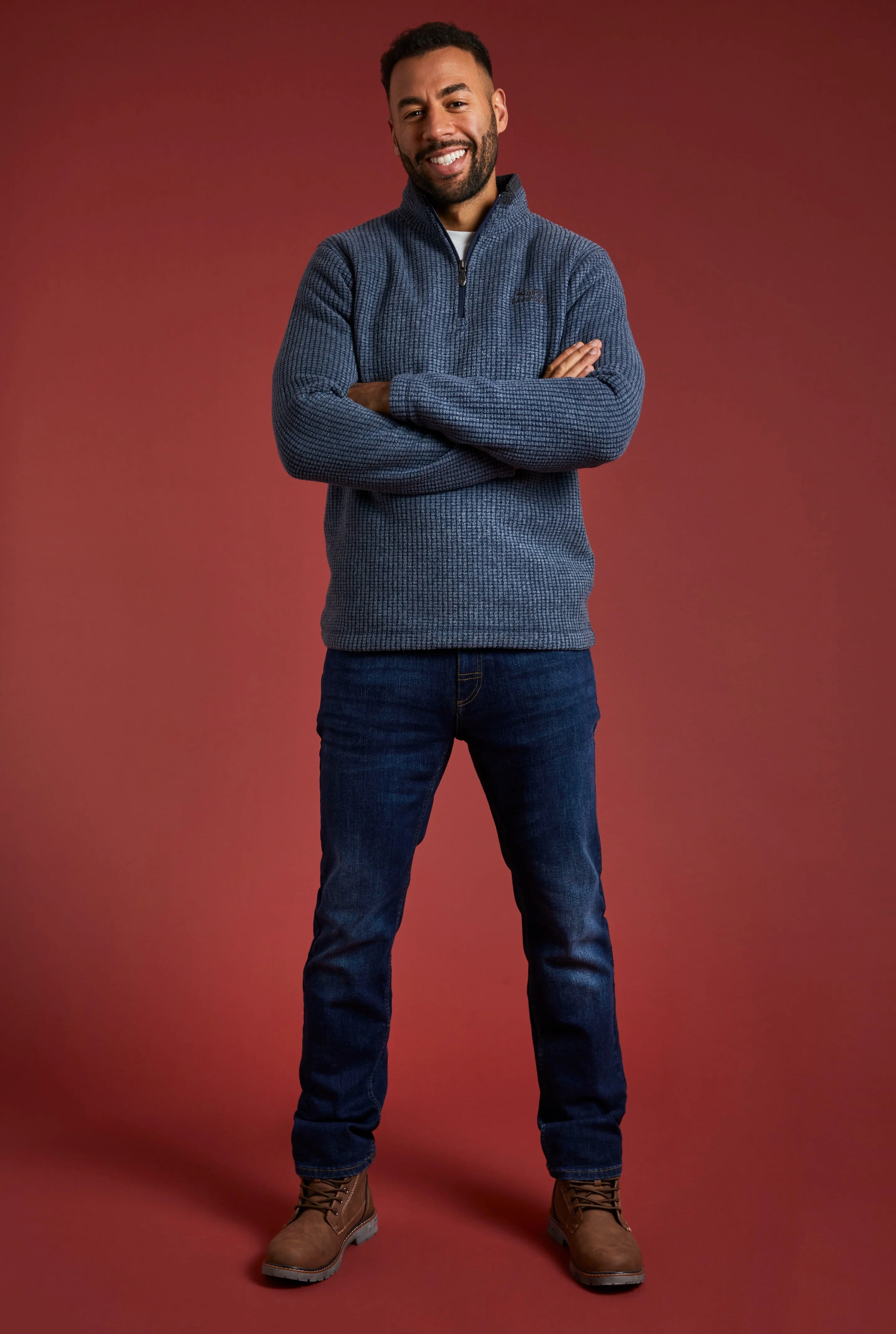WEIRD FISH NEWARK 1/4 ZIP GRID FLEECE | WEIRD FISH | Portwest Ireland