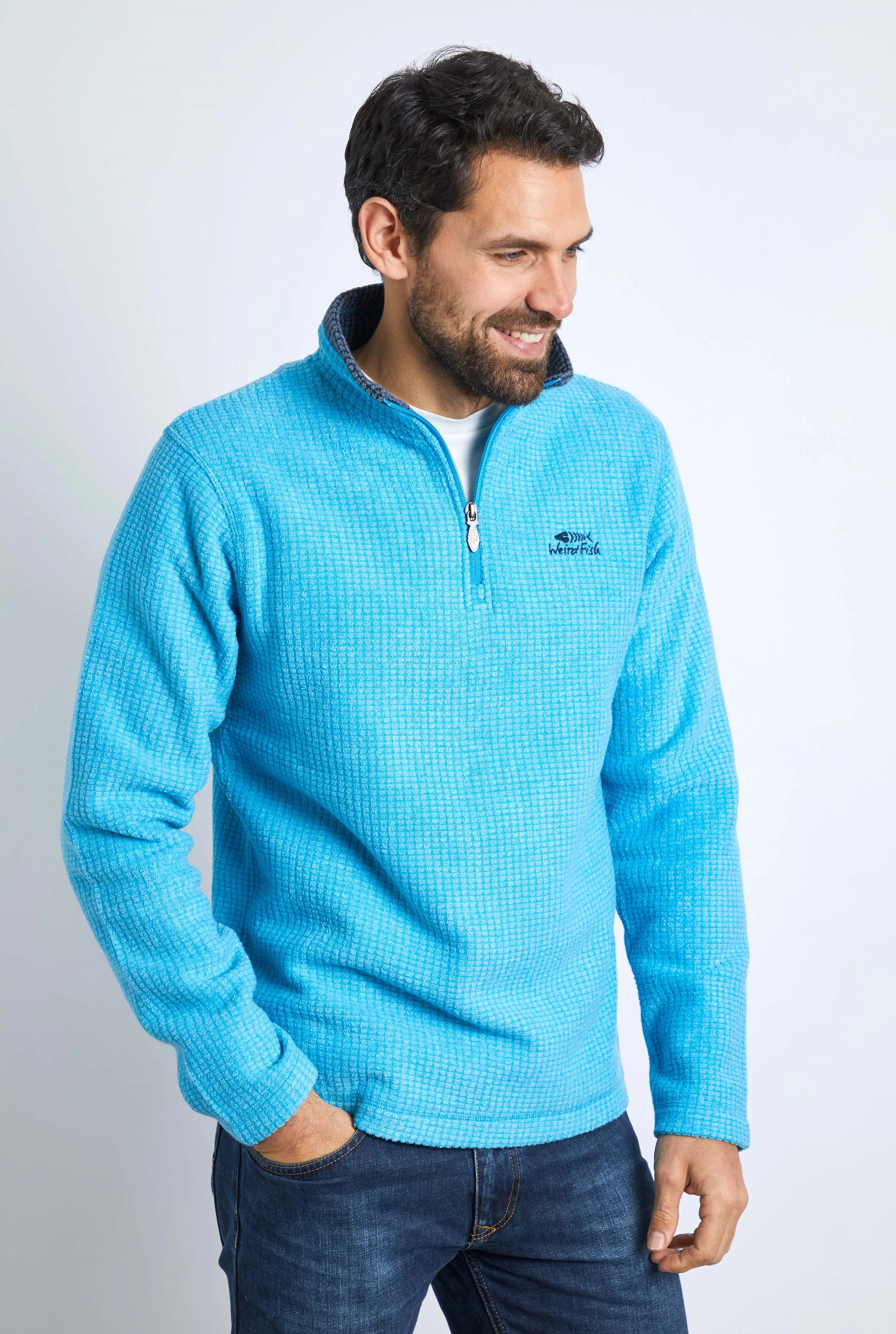WEIRD FISH NEWARK 1/4 ZIP GRID FLEECE | WEIRD FISH | Portwest Ireland