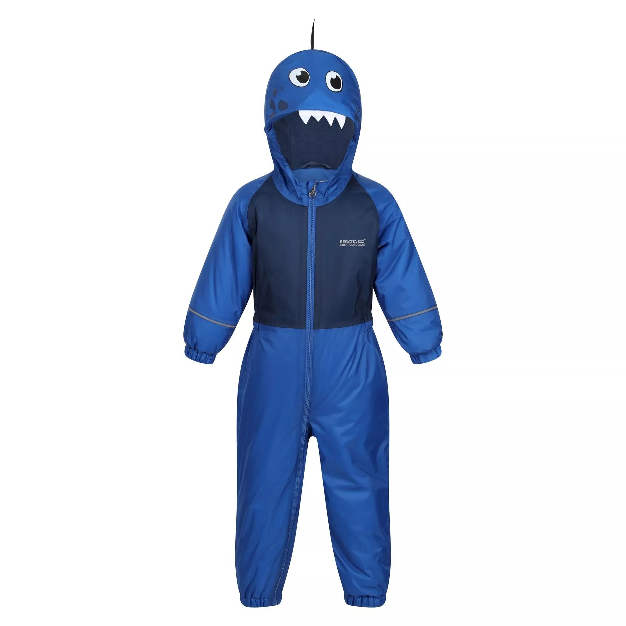 Kids Dinosaur Puddle Suit Boys Kids Blue Dinosaur Puddlesuit (9