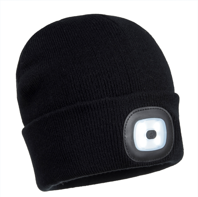 Portwest Junior Beanie LED Head Light USB Rechargeable - Portwest