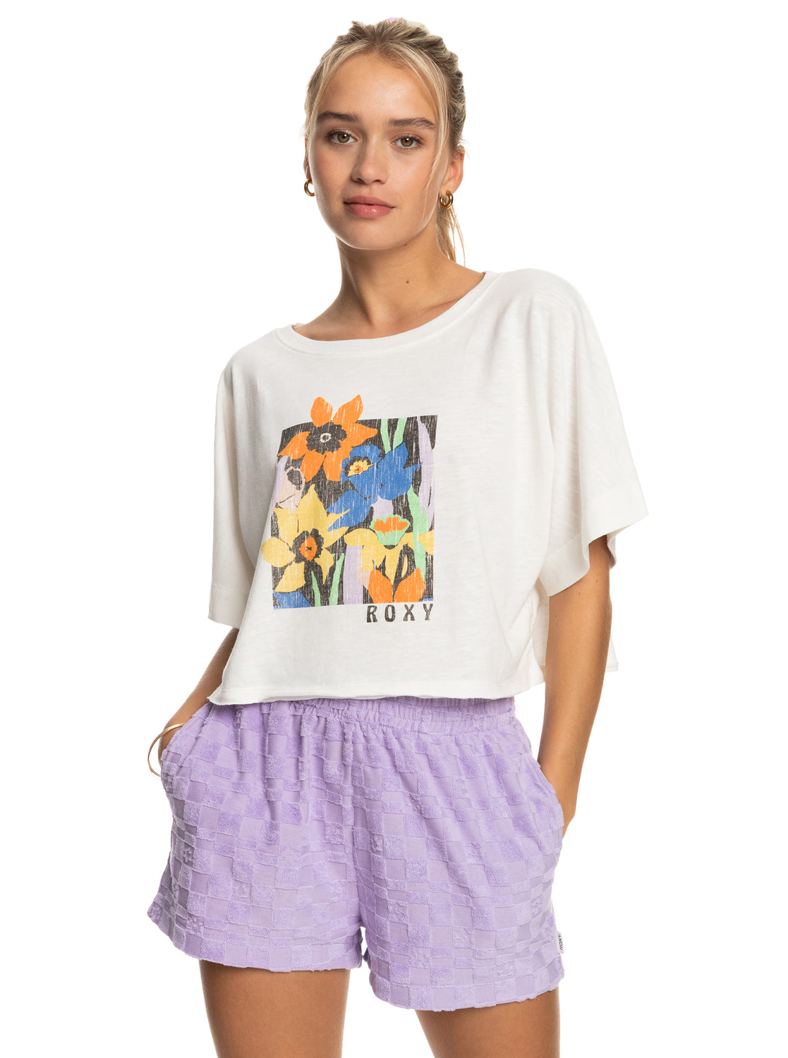Roxy Tiki and Surf Crop Oversized T-Shirt | Roxy | Portwest - The Outdoor Shop