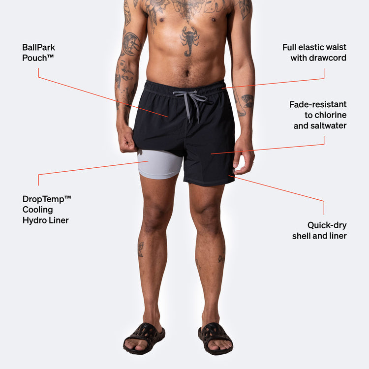 Saxx Oh Buoy Shorts 2N1 Volley 5" | Saxx | Portwest - The Outdoor Shop